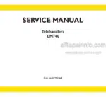 Photo 4 - New Holland LM740 Service Manual Telehandler 87708184B
