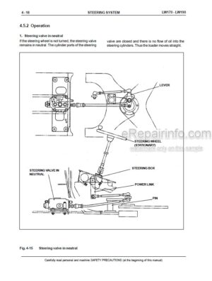 Photo 5 - New Holland LW170 LW190 Service Manual Wheel Loader 75131016