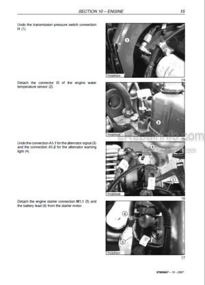 Photo 5 - New Holland M357 Repair Manual Telehandler 87684647NA