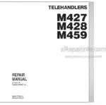 Photo 4 - New Holland M427 M428 M459 Repair Manual Telehandler 87755802