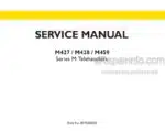 Photo 4 - New Holland M427 M428 M459 Series M Service Manual Telehandler 87755802D