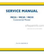 Photo 4 - New Holland MC22 MC28 MC35 Service Manual Commercial Mower 6045508100
