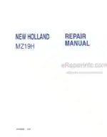 Photo 4 - New Holland MZ19H Repair Manual Mower 87045364
