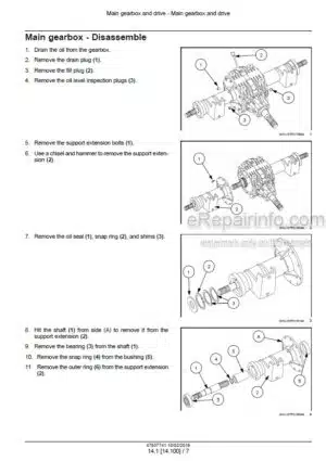 Photo 5 - New Holland Mega Cutter 512 530 Service Manual Tractor Mounted Disc Mower-Conditioner 47937741