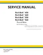 Photo 4 - New Holland Roll-Belt 450 460 550 560 Service Manual Round Baler 48182661
