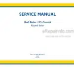 Photo 4 - New Holland Roll Baler 125 Combi Service Manual Round Baler 48126512
