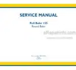 Photo 4 - New Holland Roll Baler 125 Service Manual Round Baler 48123763