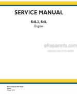 Photo 4 - New Holland S4L2 S4L Service Manual Engine 84373329