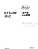 Photo 5 - New Holland SF550 Repair Manual Sprayer 86611363
