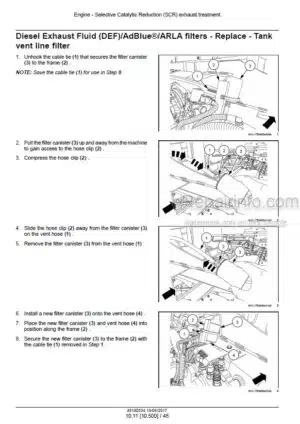 Photo 7 - New Holland T5.90 T5.100 T5.110 T5.120 Tier 4B Final Service Manual Tractor 51543579