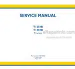 Photo 4 - New Holland T1254B T1404B Service Manual Tractor 48144036