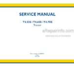 Photo 4 - New Holland T4.55S T4.65S T4.75S Service Manual Tractor 51489991