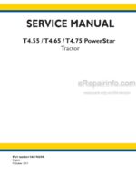 Photo 4 - New Holland T4.55 T4.65 T4.75 Power Star Service Manual Tractor 84419869A