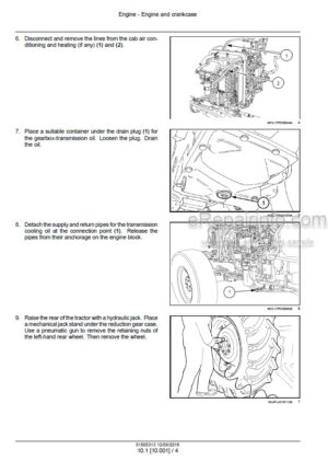 Photo 1 - New Holland T4.55 T4.65 T4.75 Service Manual Tractor 51505313