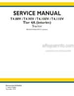 Photo 4 - New Holland T4.80V T4.90V T4.100V T4.110V Tier 4A Interim Service Manual Tractor 51526023