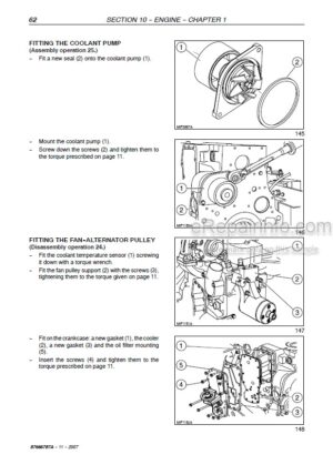 Photo 7 - New Holland T4020 T4030 T4040 T4050 Deluxe Supersteer Service Manual Tractor 87666787B