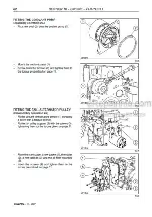 Photo 12 - New Holland T4020 T4030 T4040 T4050 Deluxe Supersteer Service Manual Tractor 87666787B
