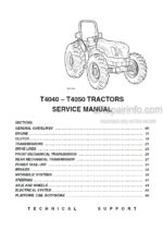 Photo 4 - New Holland T4040 T4050 Service Manual Tractor 87744428A