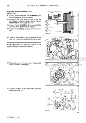 Photo 9 - New Holland T4040 T4050 Service Manual Tractor 87744428A