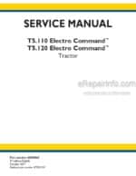 Photo 4 - New Holland T5.110 T5.120 Electro Command Service Manual Tractor 48038068