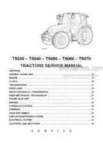 Photo 4 - New Holland T5030 T5040 T5050 T5060 T5070 Service Manual Tractor 87679925A