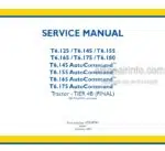 Photo 6 - New Holland T6.125 T6.145 T6.155 T6.165 T6.175 T6.180 Auto Command Tier 4B Final Service Manual Tractor 47938741