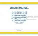 Photo 4 - New Holland T6.125 T6.145 T6.155 T6.165 T6.175 T6.180 Auto Command Stage IV Service Manual Tractor 47938729