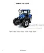 Photo 3 - New Holland T6010 T6020 T6030 T6040 T6050 T6060 T6070 Service Manual Tractor