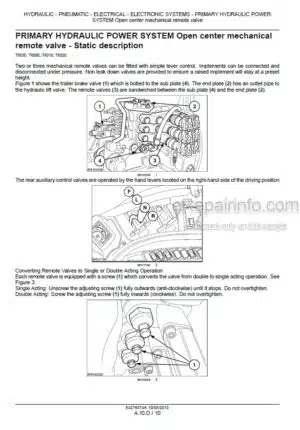 Photo 2 - New Holland T6010 T6020 T6030 T6040 T6050 T6060 T6070 Service Manual Tractor