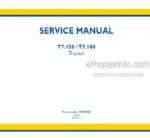 Photo 4 - New Holland T7.150 T7.180 Tier 0 Service Manual Tractor 48079508