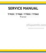 Photo 4 - New Holland T7030 T7040 T7050 T7060 Service Manual Tractor