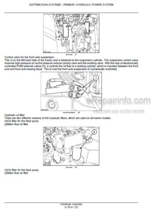 Photo 3 - New Holland T7030 T7040 T7050 T7060 Service Manual Tractor