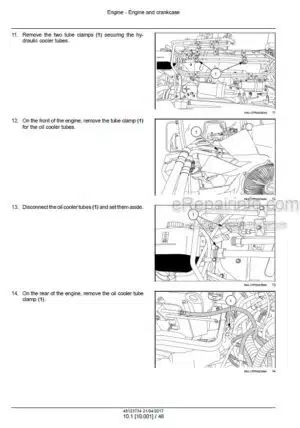 Photo 1 - New Holland T8.320 T8.350 T8.380 T8.410 T8.435 T8.380 / T8.410 / T8.435 Smart Trax Tier 2 Service Manual Tractor 48123734