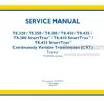 Photo 4 - New Holland T8.320 T8.350 T8.380 T8.410 T8.435 T8.380 / T8.410 / T8.435 Smart Trax CVT Tier 4B Service Manual Tractor 51537937
