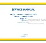 Photo 4 - New Holland T9.435 T9.480 T9.530 T9.565 T9.600 T9.645 T9.700 Stage IV Service Manual Tractor 48193210