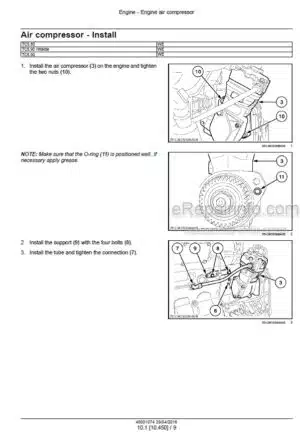 Photo 9 - New Holland T8.320 T8.350 T8.380 T8.410 T8.435 T8.380 / T8.410 / T8.435 Smart Trax CVT PST Tier 4B Service Manual Tractor 51537936