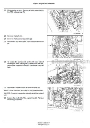 Photo 7 - New Holland TJ280 TJ330 TJ380 TJ430 TJ480 TJ530  T9010 T9020 T9030 T9040 T9050 T9060 Service Manual Tractor 84257310