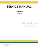 Photo 3 - New Holland TD4040F Service Manual Tractor 84574577