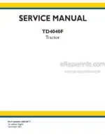 Photo 3 - New Holland TD4040F Service Manual Tractor 84574577