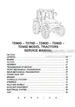 Photo 4 - New Holland TD60D TD70D TD80D TD90D TD95D Service Manual Tractor 87616423