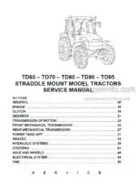 Photo 4 - New Holland TD60 TD70 TD80 TD90 TD95 Straddle Mount Model Service Manual Tractor 84285908R0
