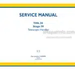 Photo 4 - New Holland TH6.28 Stage IV Service Manual Telescopic Handler 51694096