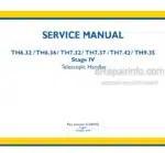 Photo 4 - New Holland TH6.32 TH6.36 TH7.32 TH7.37 TH7.42 TH9.35 Stage IV Service Manual Telescopic Handler 51546942