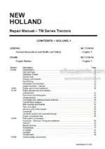 Photo 4 - New Holland TM115 TM125 TM135 TM150 TM165 TM125T TM135T TM150T TM165T Repair Manual Tractor 6045506100