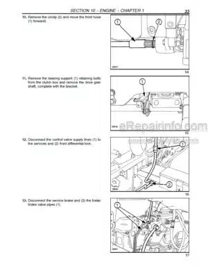 Photo 7 - New Holland TT55F TT65F TT75F TT55 TT65 TT75 Tier 3 Service Manual Tractor 48140372