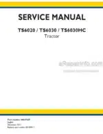 Photo 4 - New Holland TS6020 TS6030 TS6030HC Service Manual Tractor 84547569