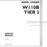 Photo 4 - New Holland W110B Tier 3 Service Manual Wheel Loader 84249879
