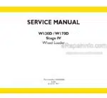 Photo 4 - New Holland W130D W170D Stage IV Service Manual Wheel Loader 51428248