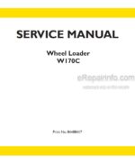 Photo 4 - New Holland W170C Service Manual Wheel Loader 84488417