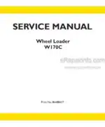 Photo 4 - New Holland W170C Service Manual Wheel Loader 84488417
